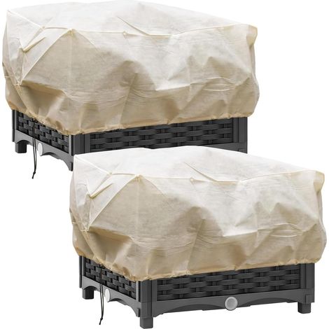 (150 X 45 X 40 Cm) Zwei Sets Schutzhüllen Für Winterpflanzen, Schutzhüllen Für Winterreihen, Winterabdeckungen Für Winterreihen, Schutzhüllen Für Sträucher, Stoff