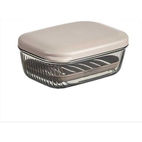 Tragbare Reiseseifenbox Mit Deckel, Auslaufsicherer Und Versiegelter Seifenhalter Aus Kunststoff Mit Herausnehmbarem Abtropfgitter Für Reisen, Wandern, Camping Und Badezimmer