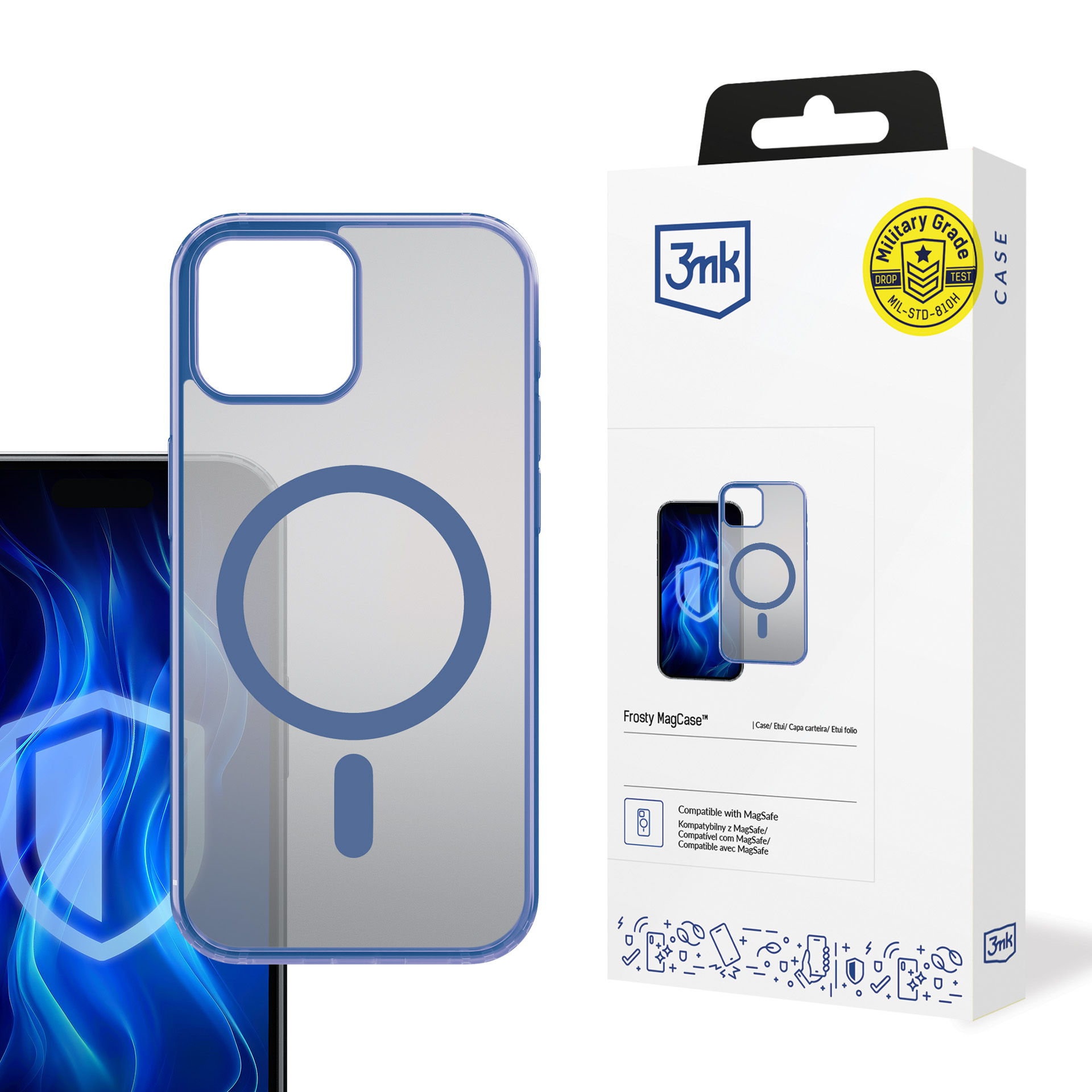 Apple Iphone 14 Plus – 3mk Frosty Magcase Blau