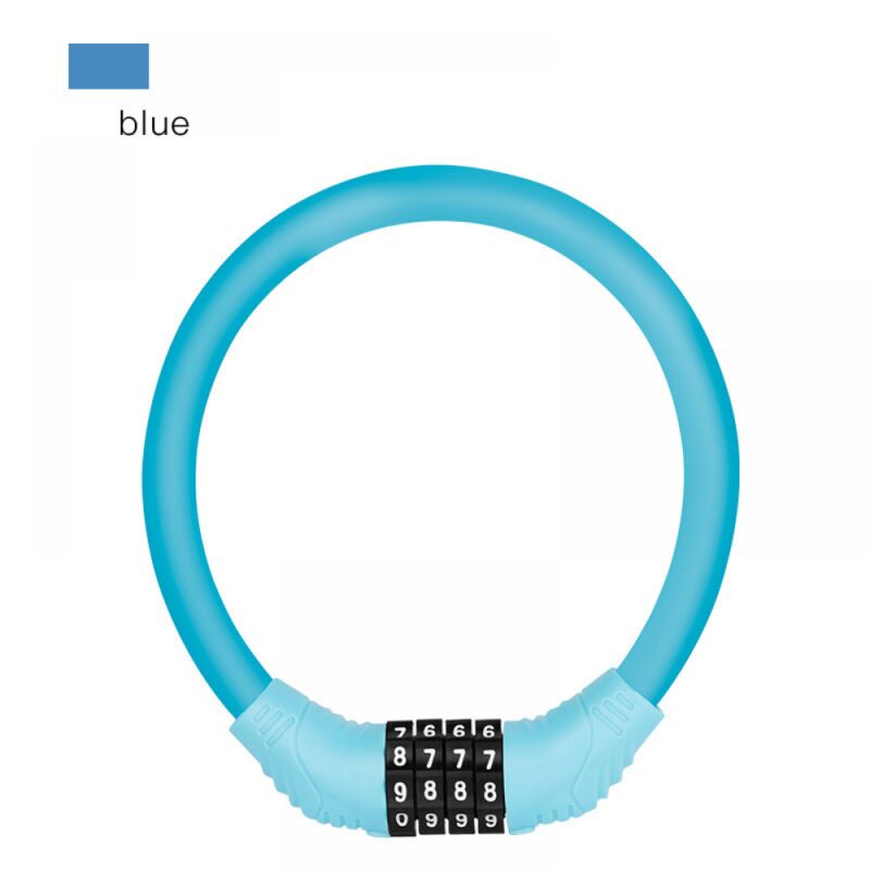 Blaues Fahrradschloss-kabel Mit Code, Mini-ring, Tragbare Fahrradausrüstung