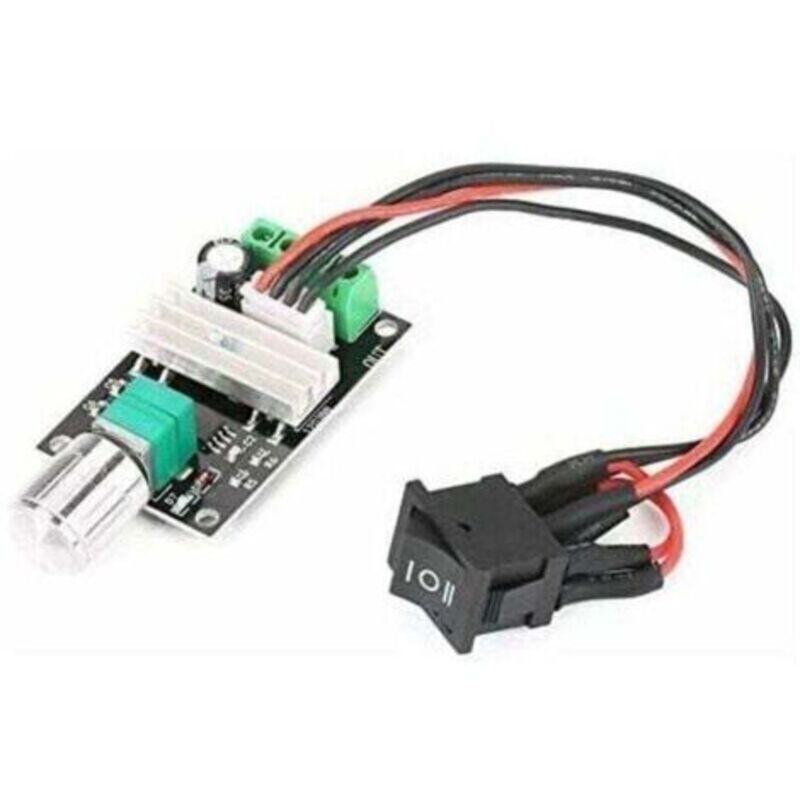 Drehzahlregler Für 12-volt-motoren, Xu, Gleichstrommotorregler, Reversibler Gleichstrommotor-drehzahlregler 6v 12v 24v 3a Pwm Mit Schalter -
