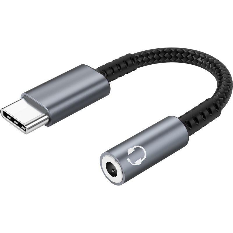 Usb-c-auf-kopfhöreranschluss-adapter. Usb-c-auf-3,5-mm-klinkenadapter. Usb-c-aux-adapter. Kopfhöreranschluss-audioadapter Mit Hochauflösendem Dac-chip, Kompatibel Mit Samsung Galaxy, Xiaomi Und Ipad P