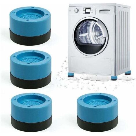 Stück Stoßdämpfende Waschmaschinenfüße, Universelle Waschmaschinenfüße Für Waschmaschinen Und Trockner (blau, 3,5 Cm)
