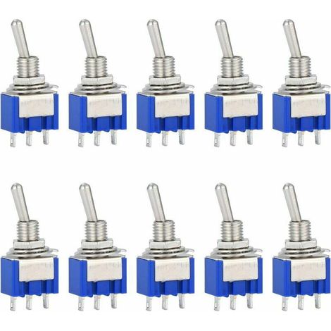 10 Stück Ac 125v 6a Ein-ein 3-pin Mini 2-positionen Wippschalter, Für Arduino Auto Lkw Boot Fahrzeugschalter