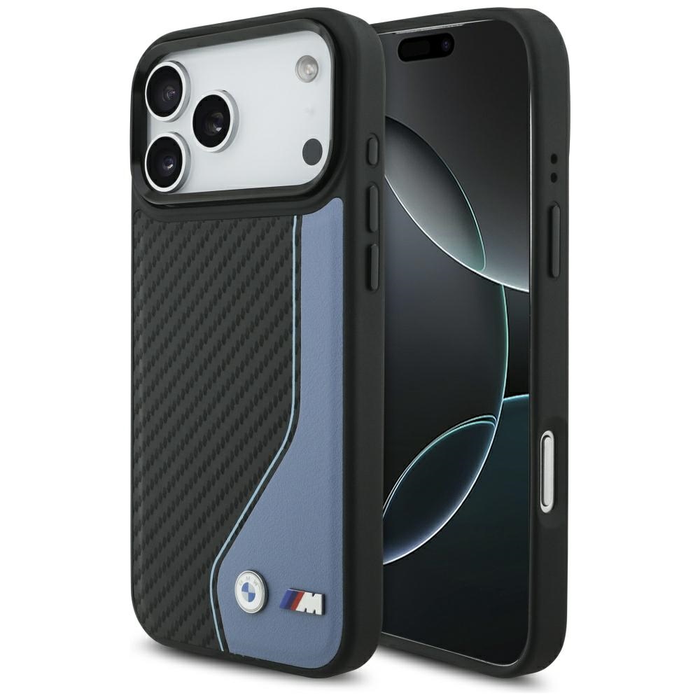 Bmw M Carbon Logo Magsafe Hülle Für Iphone 17 Pro Max Blau