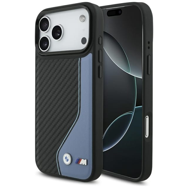 Bmw M Carbon Logo Magsafe Hülle Für Iphone 17 Pro Max Blau