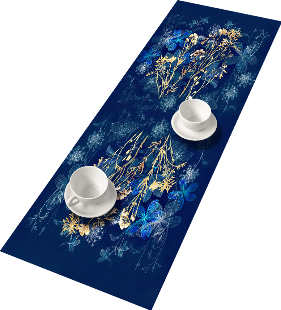 Tischläufer „mitternacht“ 115 X 40 Cm – Umweltfreundlicher Filz, Tischschutz, Dekoratives Muster, Bertoni