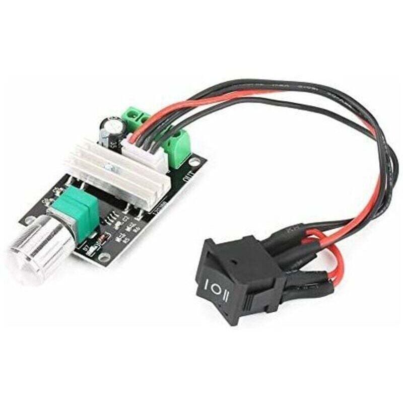 Dc-motor-drehzahlregler 6v 12v 24v Pwm 3a Reversibel Mit Schalter