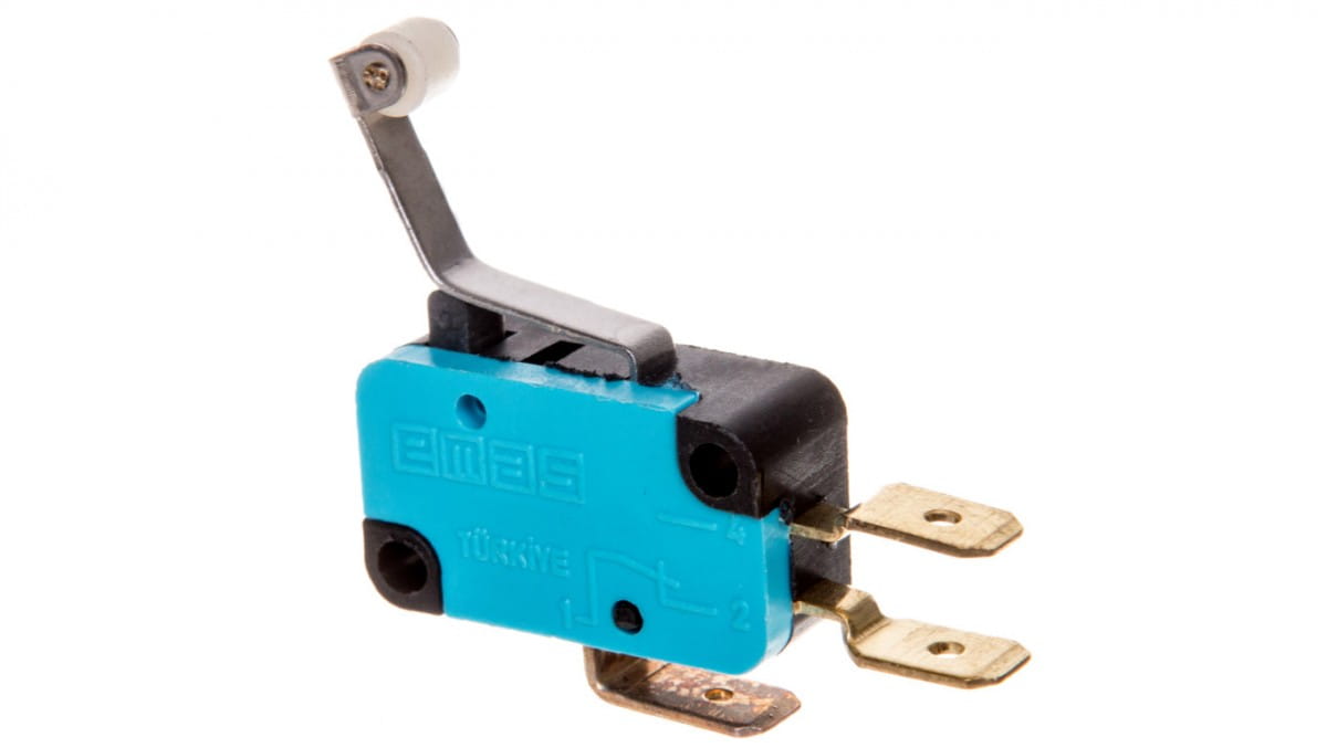 Miniatur-endschalter 1co, Gebogener Hebel Mit Kunststoffrolle, T0-mk1mip3