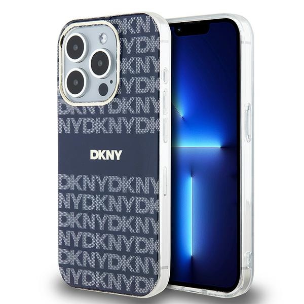 Dkny Dkhmp15xhrhseb Iphone 15 Pro Max 6,7" Blau/blaue Hartschalen-schutzhülle Iml Mono & Stripe Magsafe