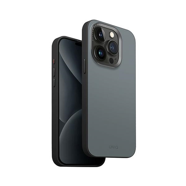 Uniq Lyden Ds Iphone 15 Pro Max 6,7" Magclick Ladehülle Blau-schwarz/verwaschen Blau-schwarz