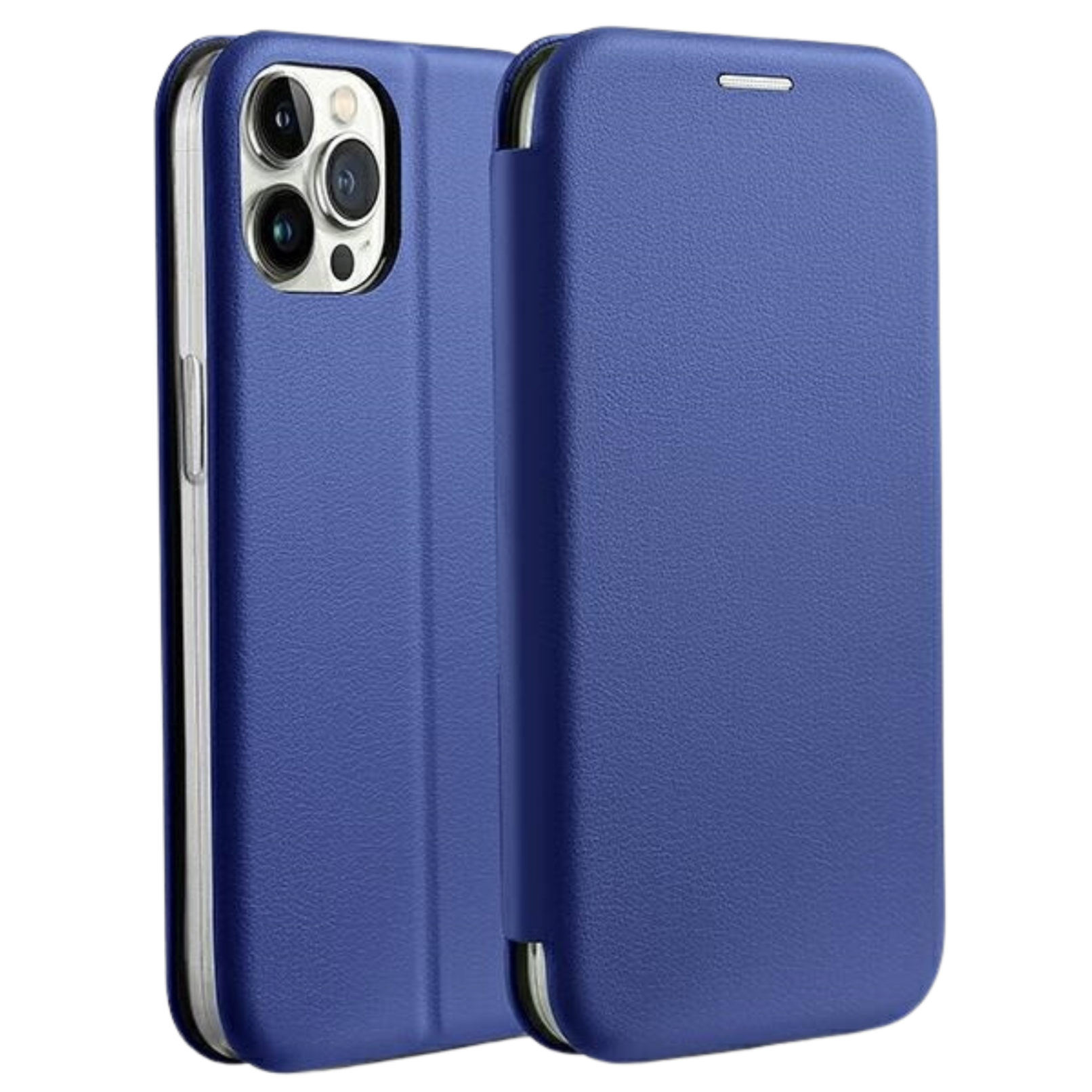 Beline Book Magnetische Hülle Für Iphone 14 Pro Max 6,7 Zoll, Blau/blau