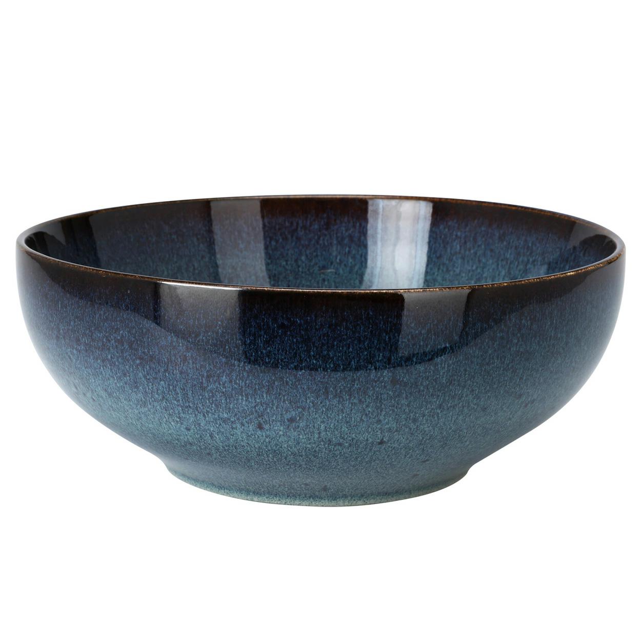 Marineblaue Keramikschale 25 Cm
