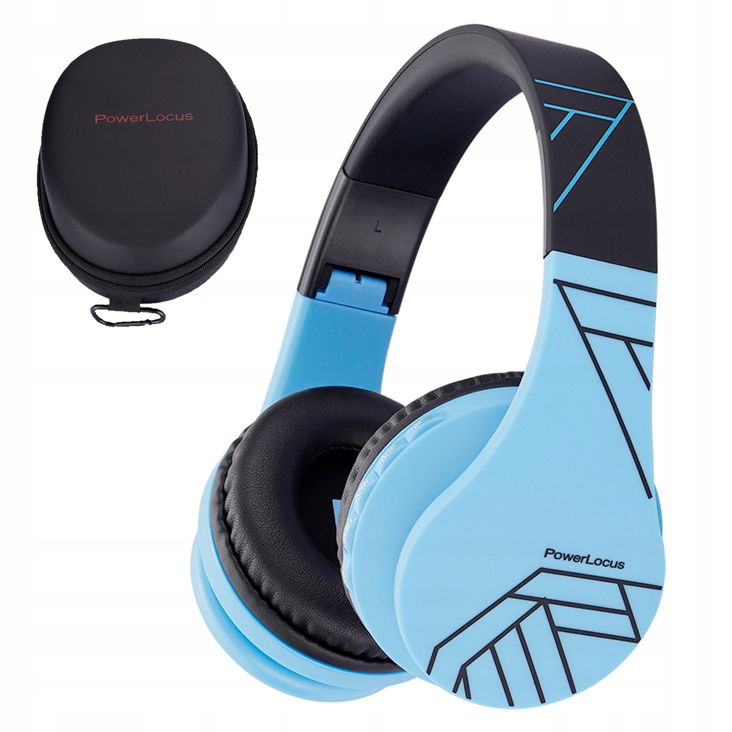Powerlocus P1kids Kabelloser On-ear-kopfhörer Für Kinder Mit Kabel + Etui