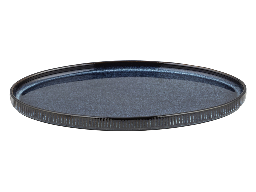 Evia Marineblaue Servierplatte 32 X 18 Cm