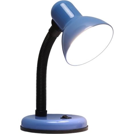 Verstellbare, Flexible Blaue Schreibtischlampe (mit Druckknopfschalter) – Tragbare, Augenschonende Beleuchtung Für Studentenzimmer, Büros Und Arbeitsplätze. 9 W, 3 Farbmodi.