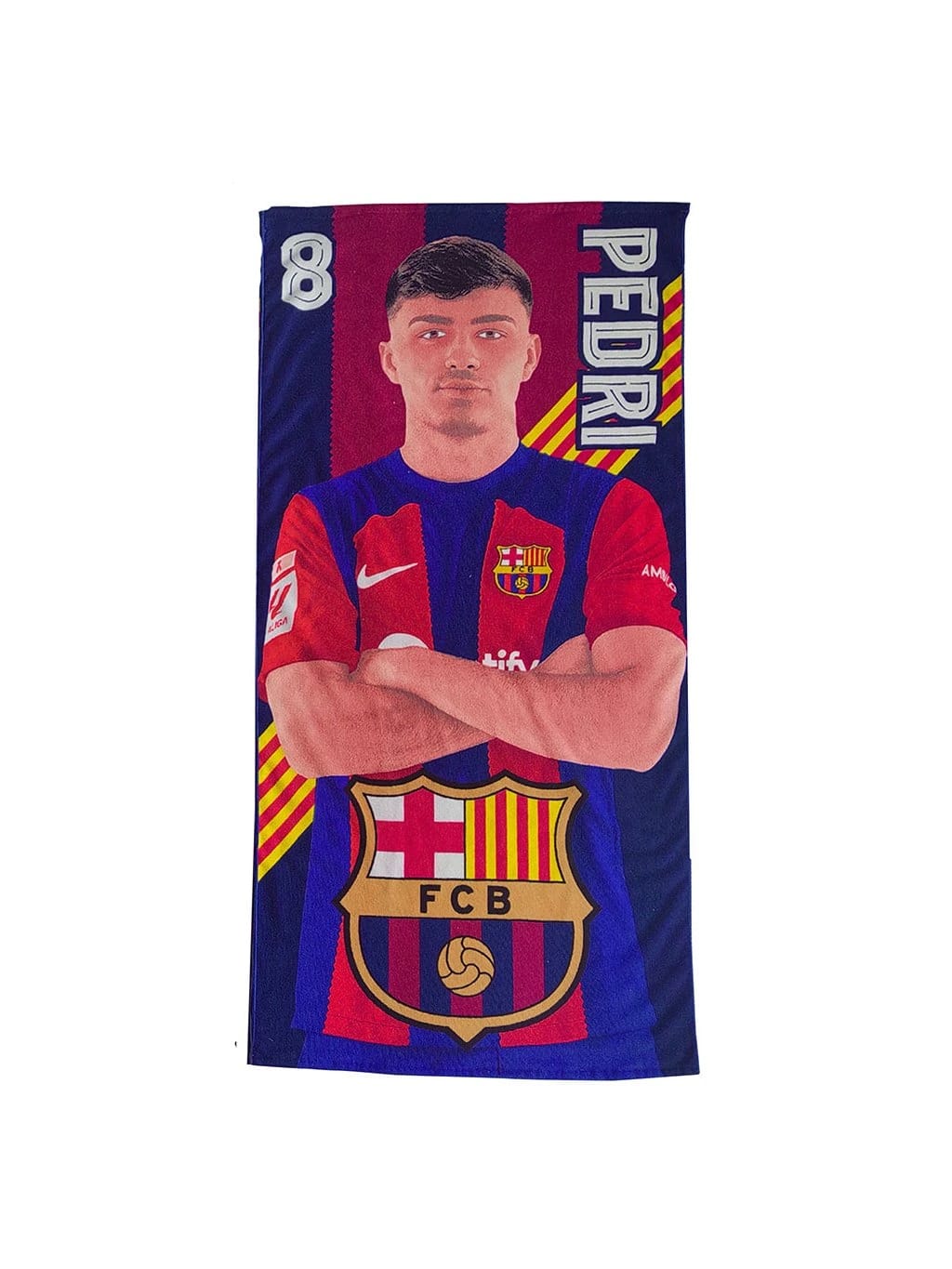 Großes Fc Barcelona Strandtuch 180 X 100 Cm Pedri Schnelltrocknend Barca