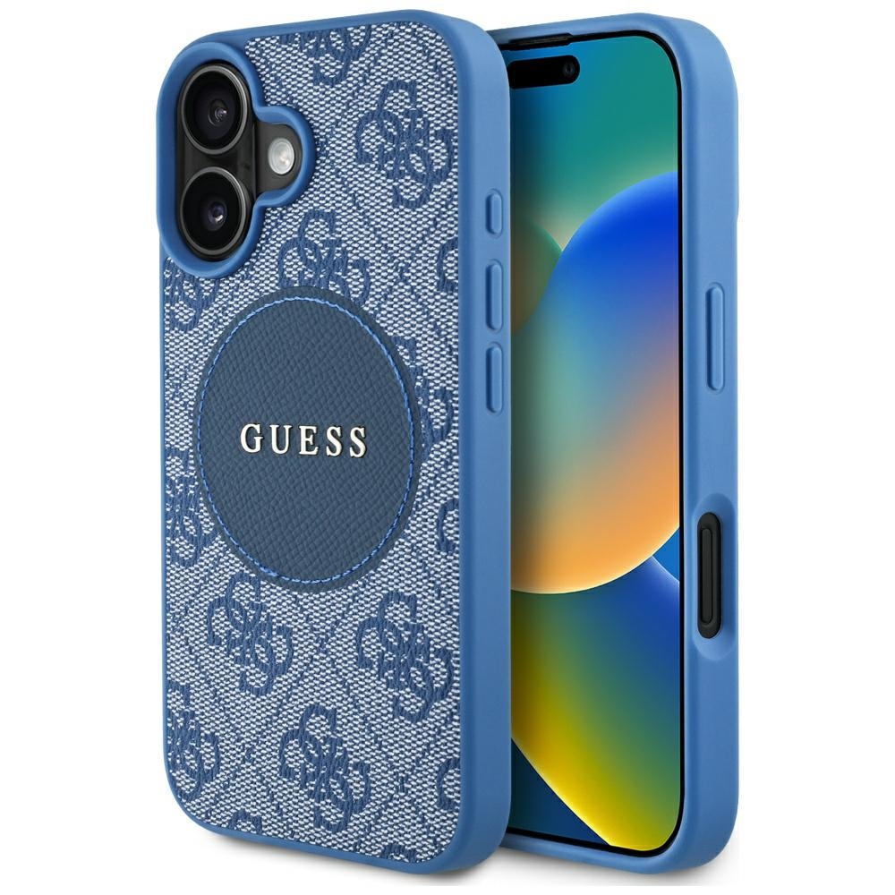 Guess 4g Circle Classic Logo Magsafe Hülle Für Iphone 16 Blau