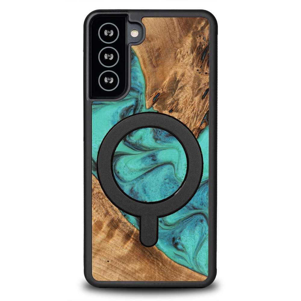 Bewood Unique Hülle Für Samsung Galaxy S21 Fe – Türkis Mit Magsafe
