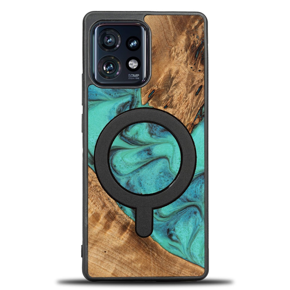 Bewood Unique Schutzhülle Für Motorola Edge 40 Pro – Türkis Mit Magsafe
