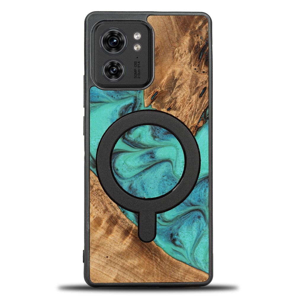 Bewood Unique Schutzhülle Für Motorola Edge 40 – Türkis Mit Magsafe