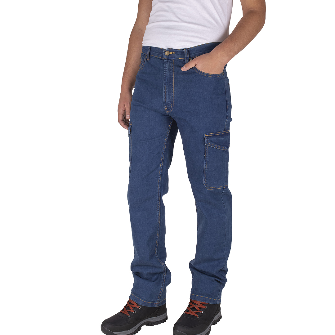 Herrenhosen, Arbeitsjeans, Leichte Kampfjeans, Größe 52