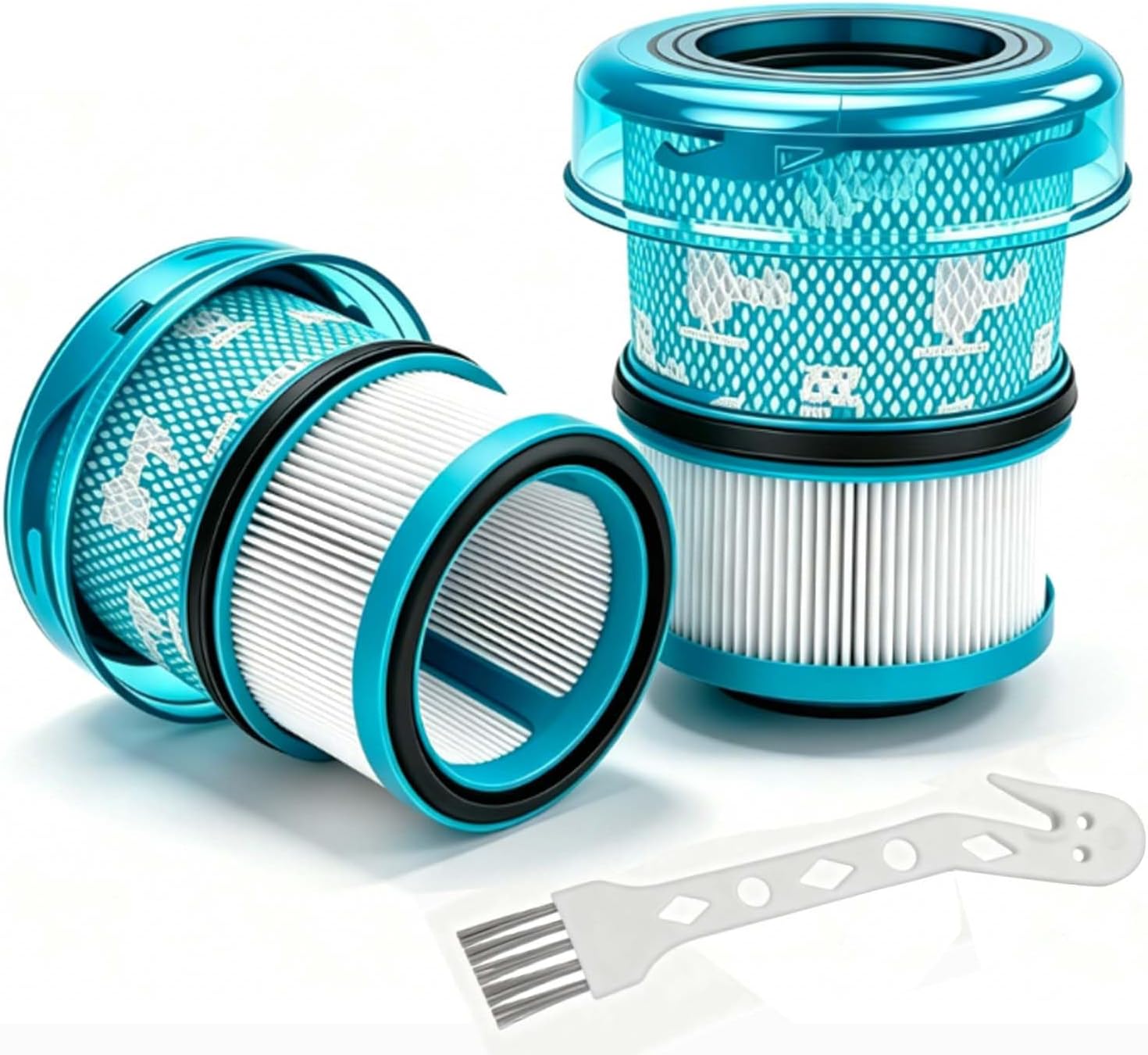 2er-pack Ersatz-hepa-filter Für Den Dyson V16 Piston Animal Staubsauger, Ersatzzubehör Für Den Dyson V16 Piston Animal Submarine Ds60 Nass- Und Trockensauger, 1 Reinigungsbürste