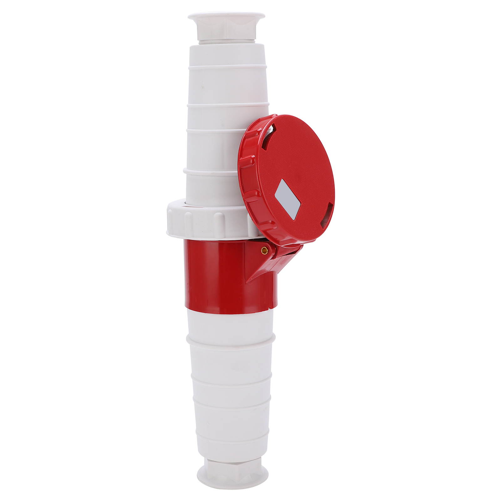 Dreiphasiger Industriestromstecker, 5-polig, 63 A, 5-adrig, Schutzart Ip67 (wasserdicht), 380–415 V, 3p+e+n