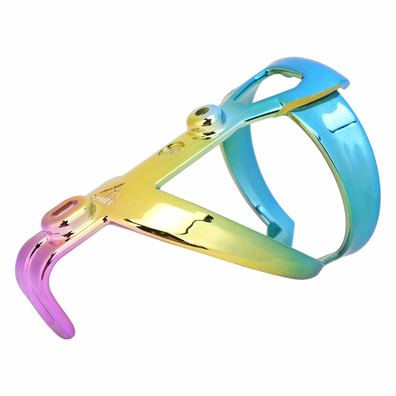 Bunter Fahrradflaschenhalter, Sicherer Halter, Fahrradzubehör, Blau, Gold, Lila