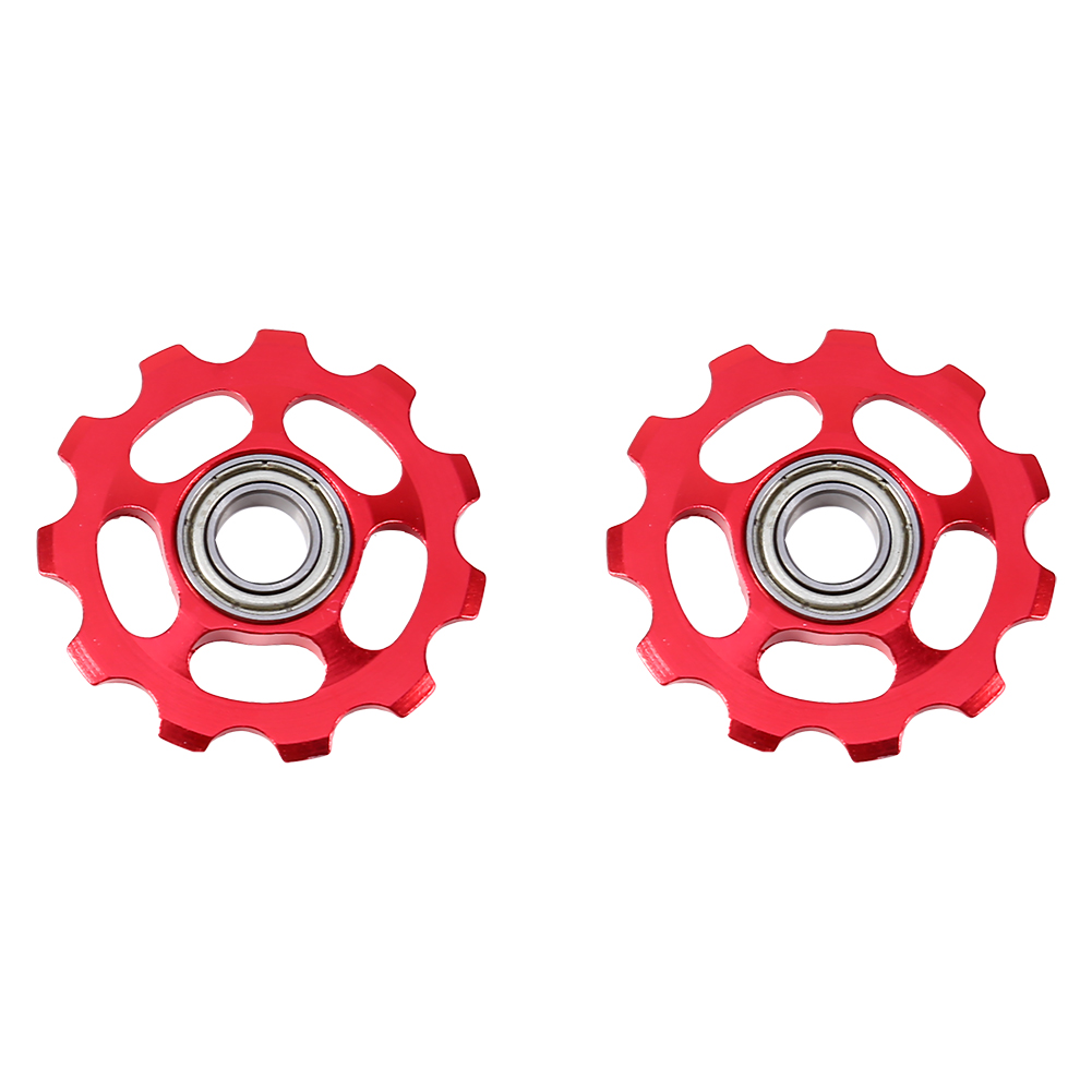 11t Aluminium-schaltwerksröllchen Für Fahrräder (rot)