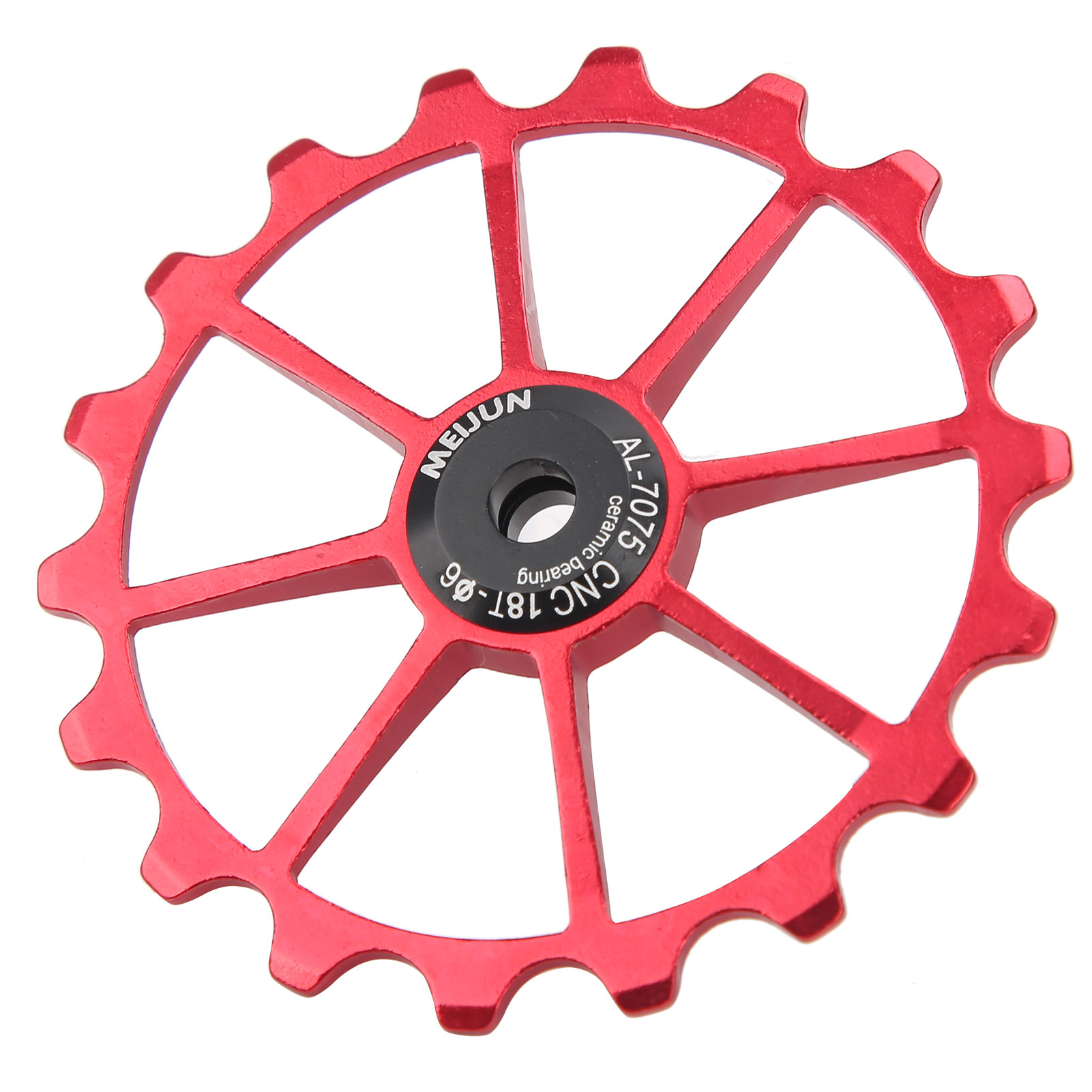 18-zahn-führungsrolle Für Rennrad-/mountainbike-schaltwerk, Rotes Zubehör