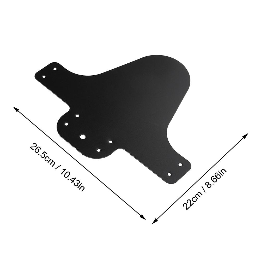 Schwarze Schutzbleche Für Vorder- Und Hinterreifen Von Mountainbikes
