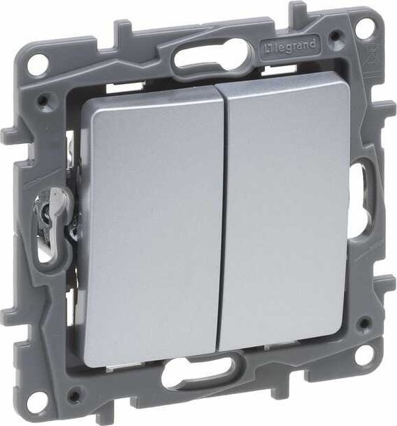 Schalter Legrand Niloe Selection 10 Ax Aluminium Beleuchtet
