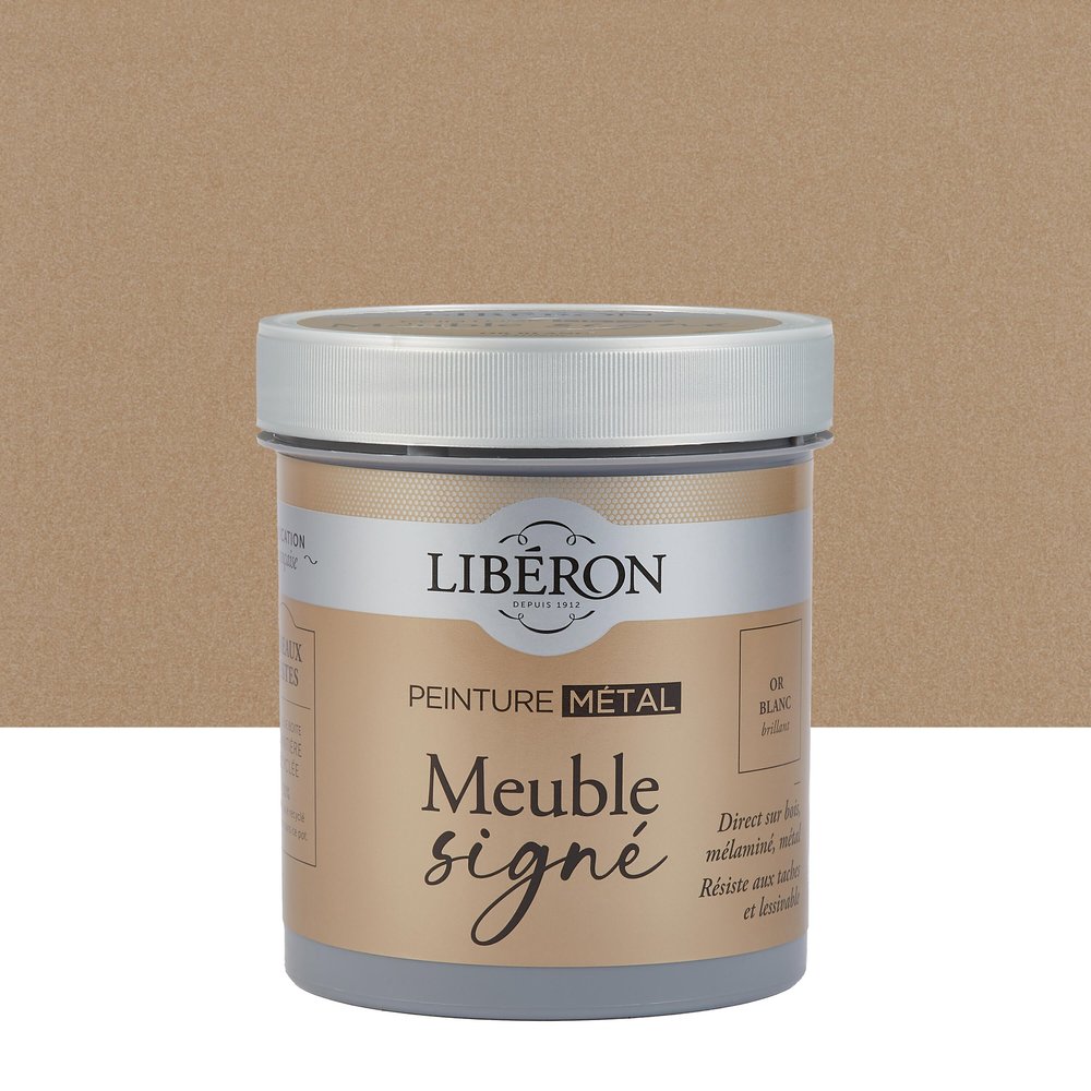 Möbel- Und Holzlack, Libéron-signatur, Glänzendes Weißgold, 0,5 L Liberon