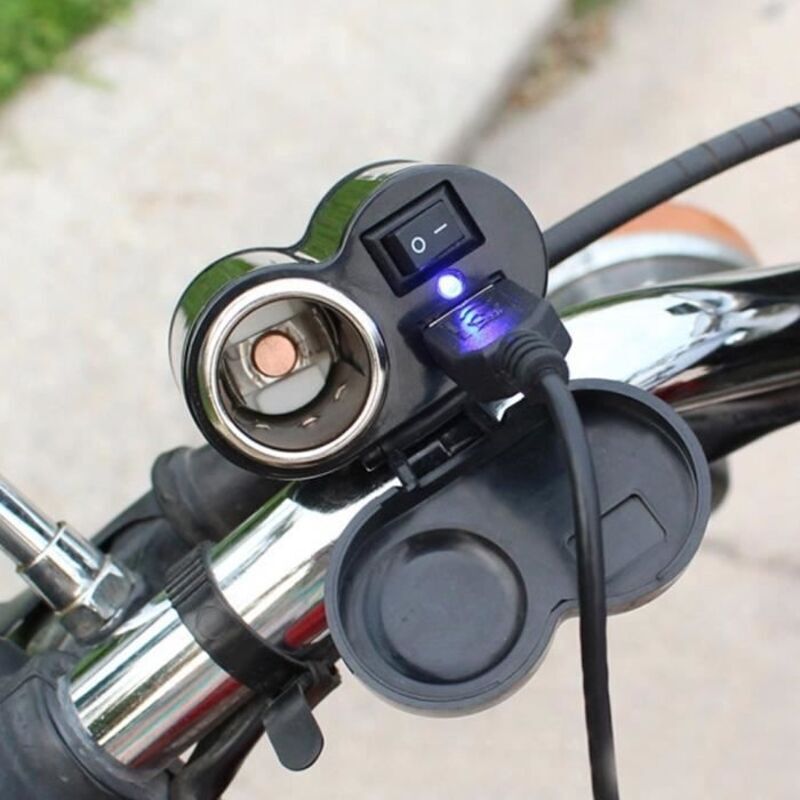 12-45v Motorrad-roller-usb-stromanschluss Mit Zigarettenanzünderstecker (inkl. Zigarettenanzünderadapter) Hb052
