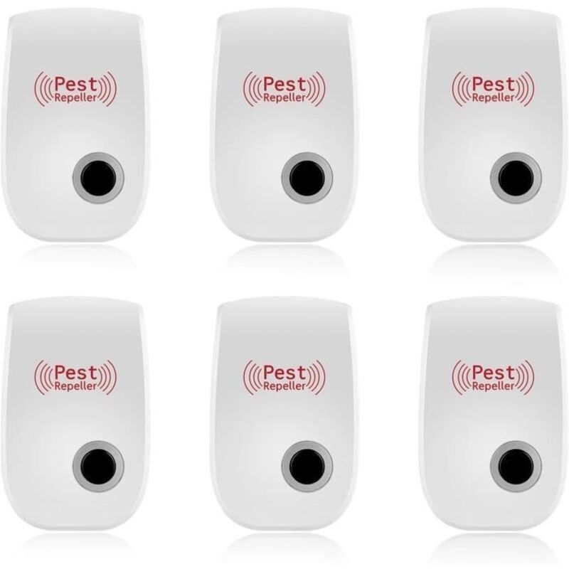 6er-pack Ultraschall-mückenabwehrgeräte, Ultraschall-mausgerät, Elektronisches Mückenabwehrgerät Für Innenräume, Abwehrmittel Für. [q888]