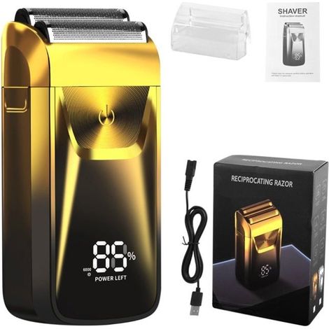 Startseite Herren Elektrorasierer Glatzenrasierer Für Herren 2-in-1-doppelrasierer Für Herren Haarschneiderasierer Mit Trimmer