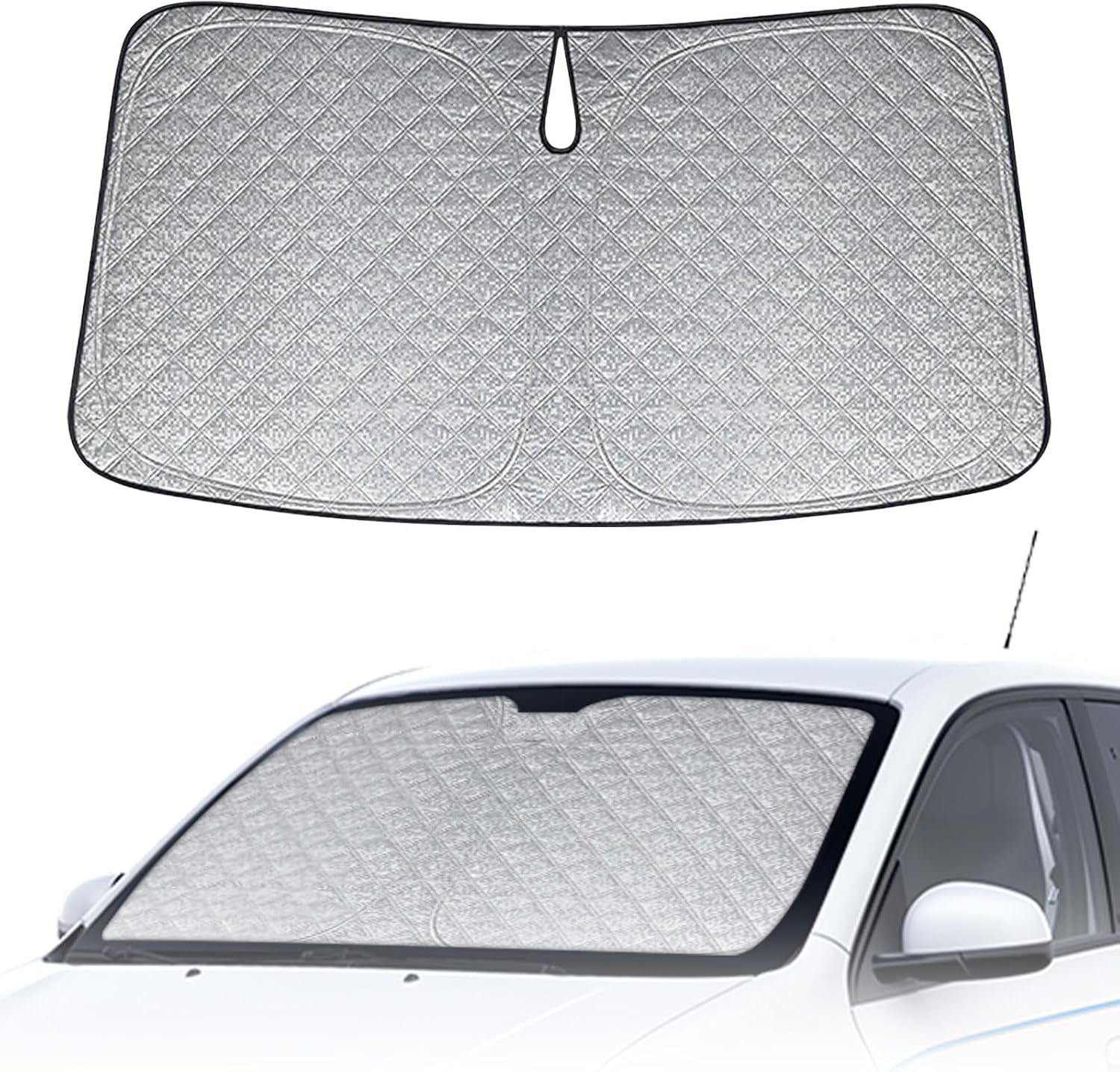 Faltbarer Uv-schutz Für Die Frontscheibe, Kompatibel Mit Sonnenschutz Für Den Fahrzeuginnenraum, Faltbare Abdeckung, Reflektierender Uv-schutz, 145 X 80 Cm