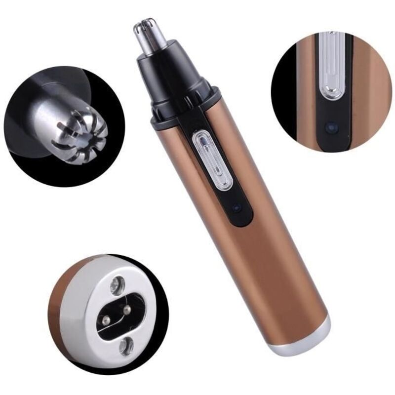 Waschbarer Trimmer-rasierer Für Nase, Ohren, Schnurrbart Und Bartpflege, Kabellos.