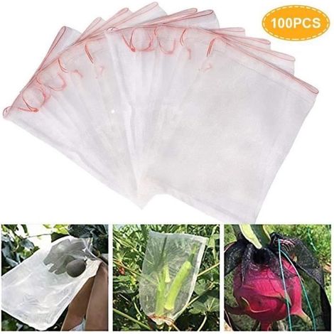 50 Stück 10x15cm 50-100 Stück Garten-netz-pflanzen- Und Obstsäcke Für Weintrauben, Wiederverwendbare Schutzbeutel