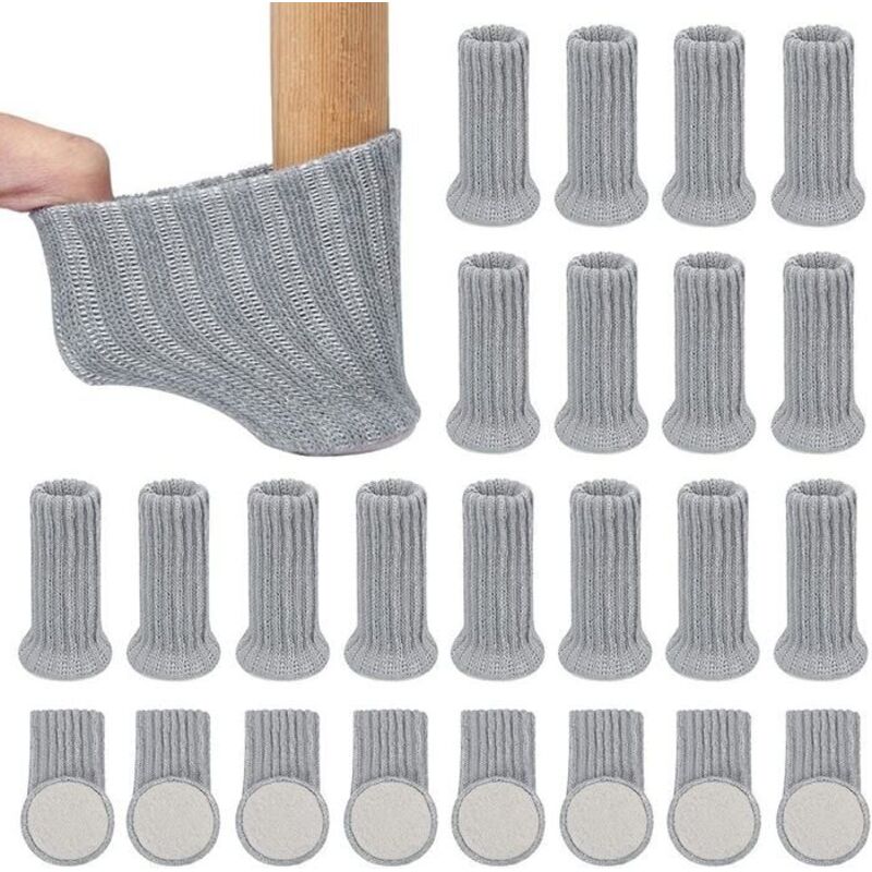 24 Weiche, Rutschfeste Tischbeingleiter, Elastische Stuhlsocken Zum Bodenschutz Mit Polsterung