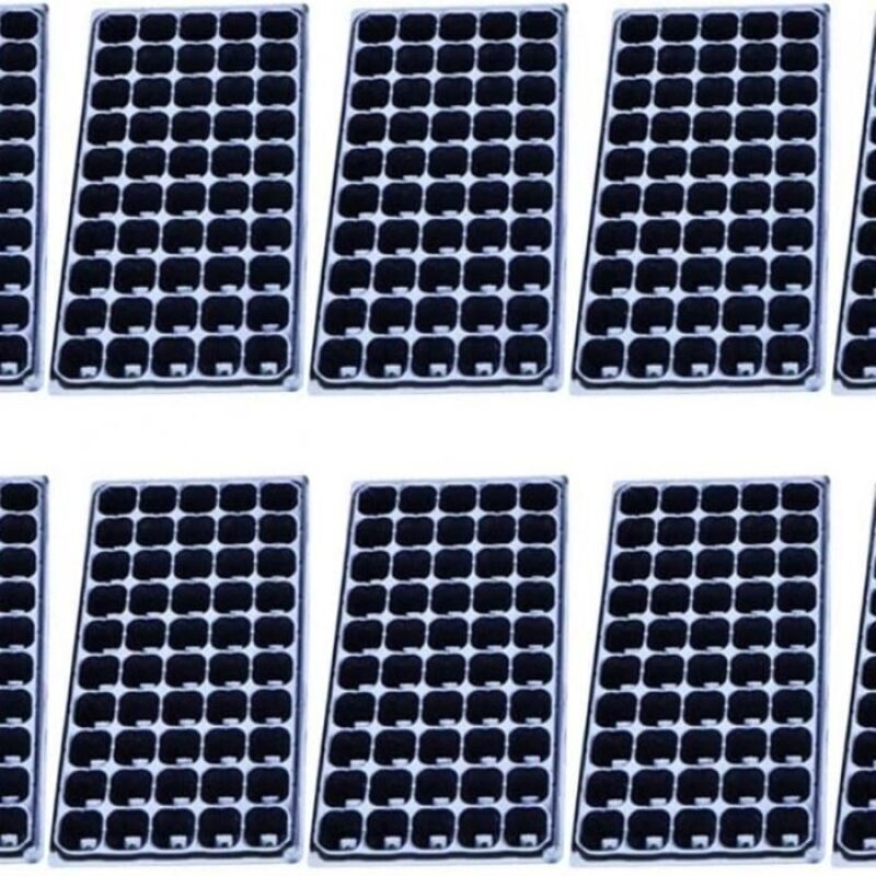 10er-pack Anzuchtschalen Mit 50 Löchern, Anzuchtzellen, Starterschalen, Pflanzgefäße
