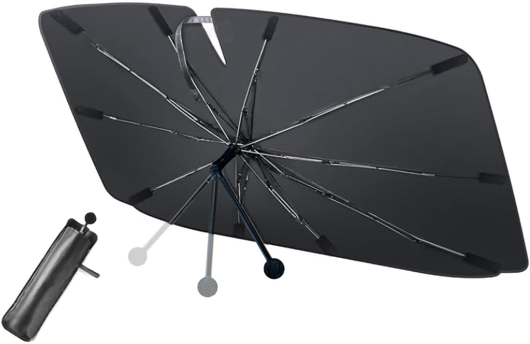 Faltbarer Sonnenschutz Für Die Windschutzscheibe Von Autos, Uv-schutz, Universell Passend Für Die Meisten Fahrzeuge, 135 X 74 Cm