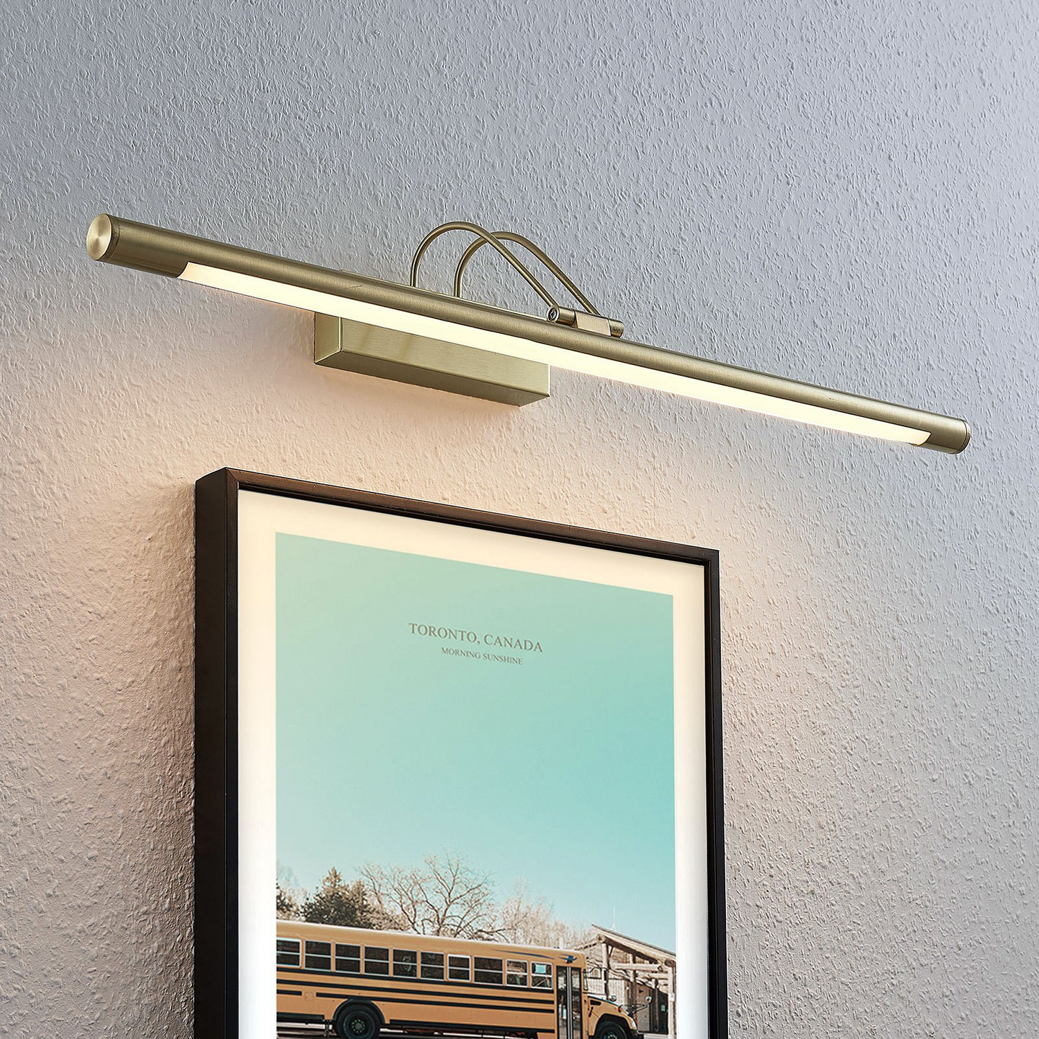 [gebraucht] B-ware Lindby Bilderleuchte Bilderlampe Led Mailine Messing Schalter Wandlampe