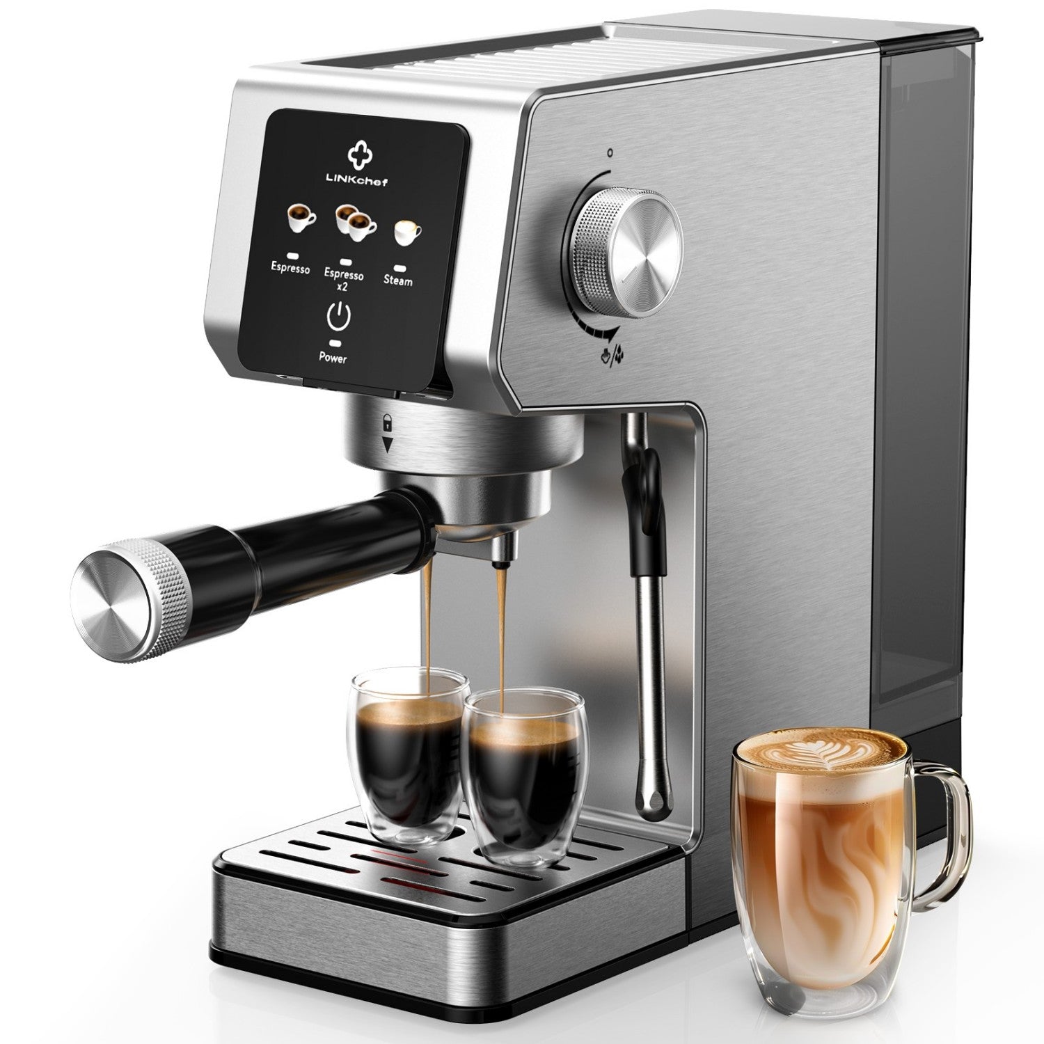 Linkchef Cme1020-eu Espressomaschine 20 Bar Edelstahl Silber