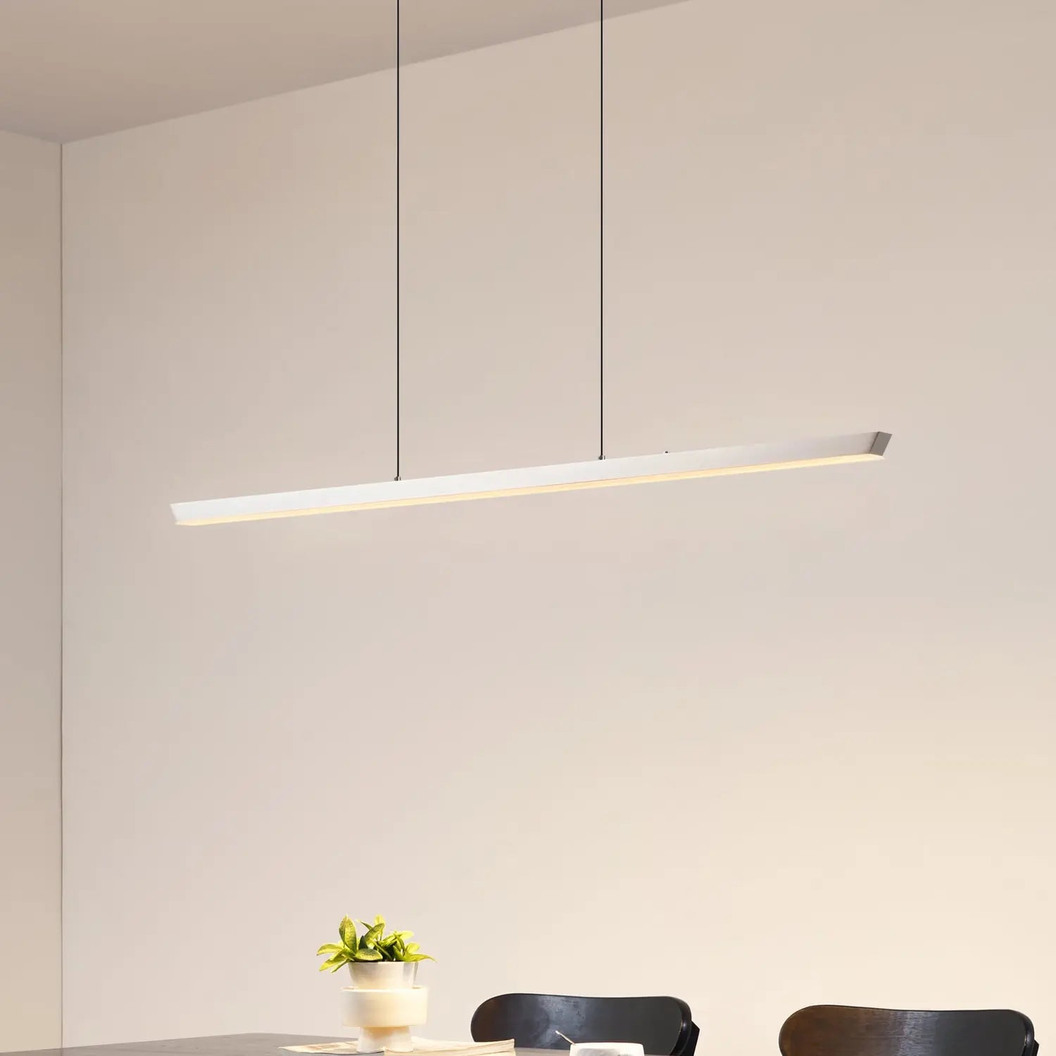 [neuwertig] B-ware Lucande Pendelleuchte Hängelampe Led Lampe Solvar Silber Touch Dimmbar Cct 117cm