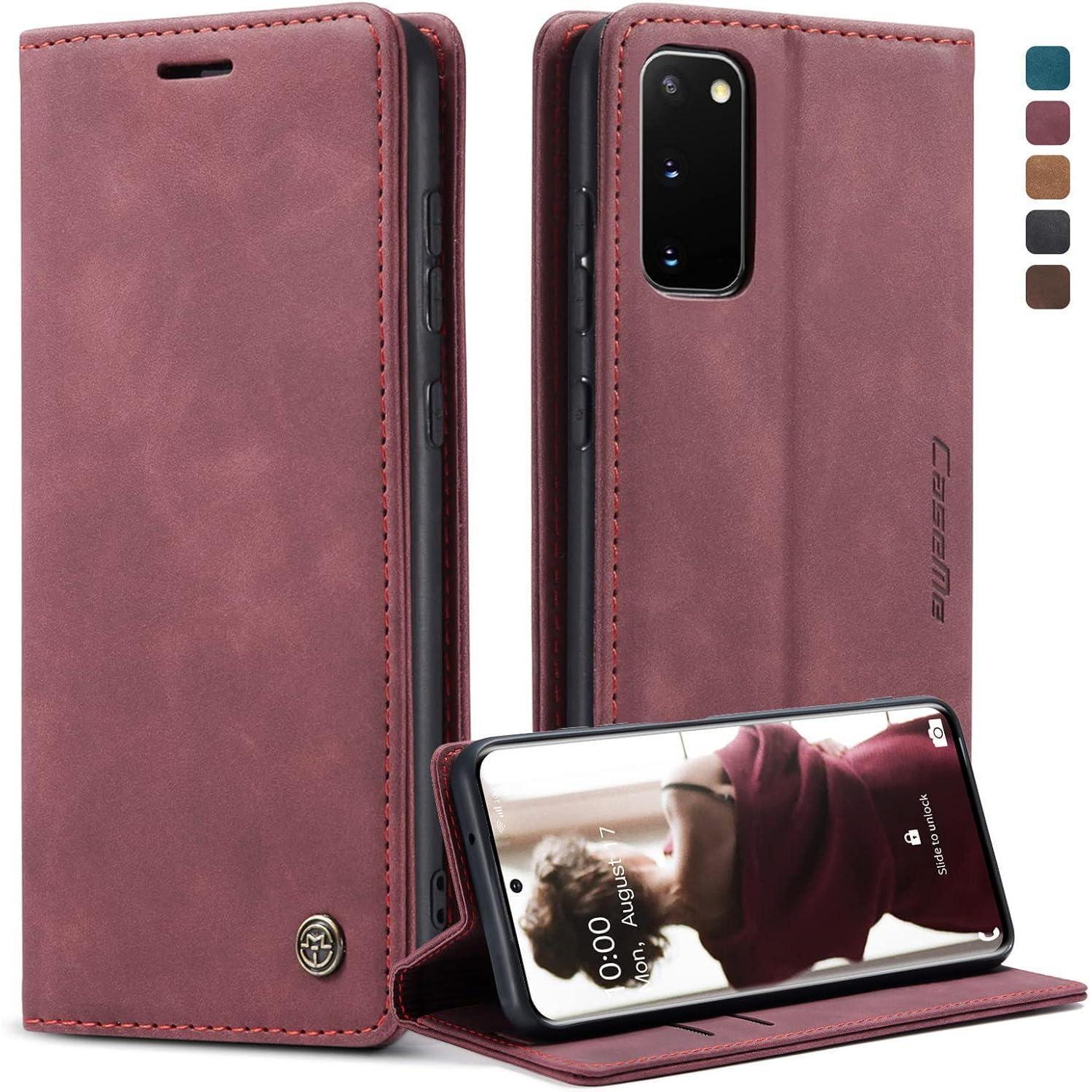 Handyhülle Samsung Galaxy S20 Flip Case Lederhülle Magnet Tasche Standfunktion