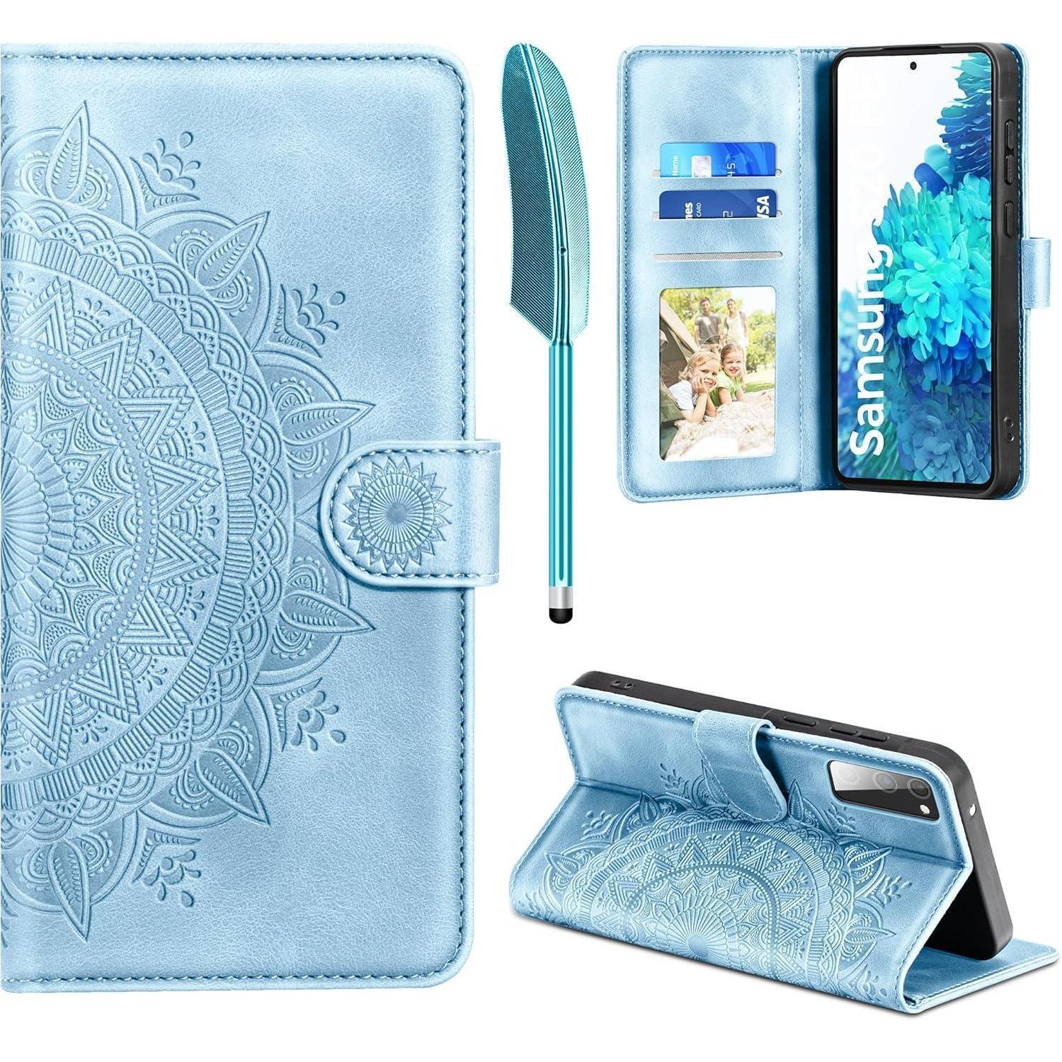 Samsung Galaxy S20 Fe Hülle Wallet Flip Pu Leder Kartenfach Magnet Ständer