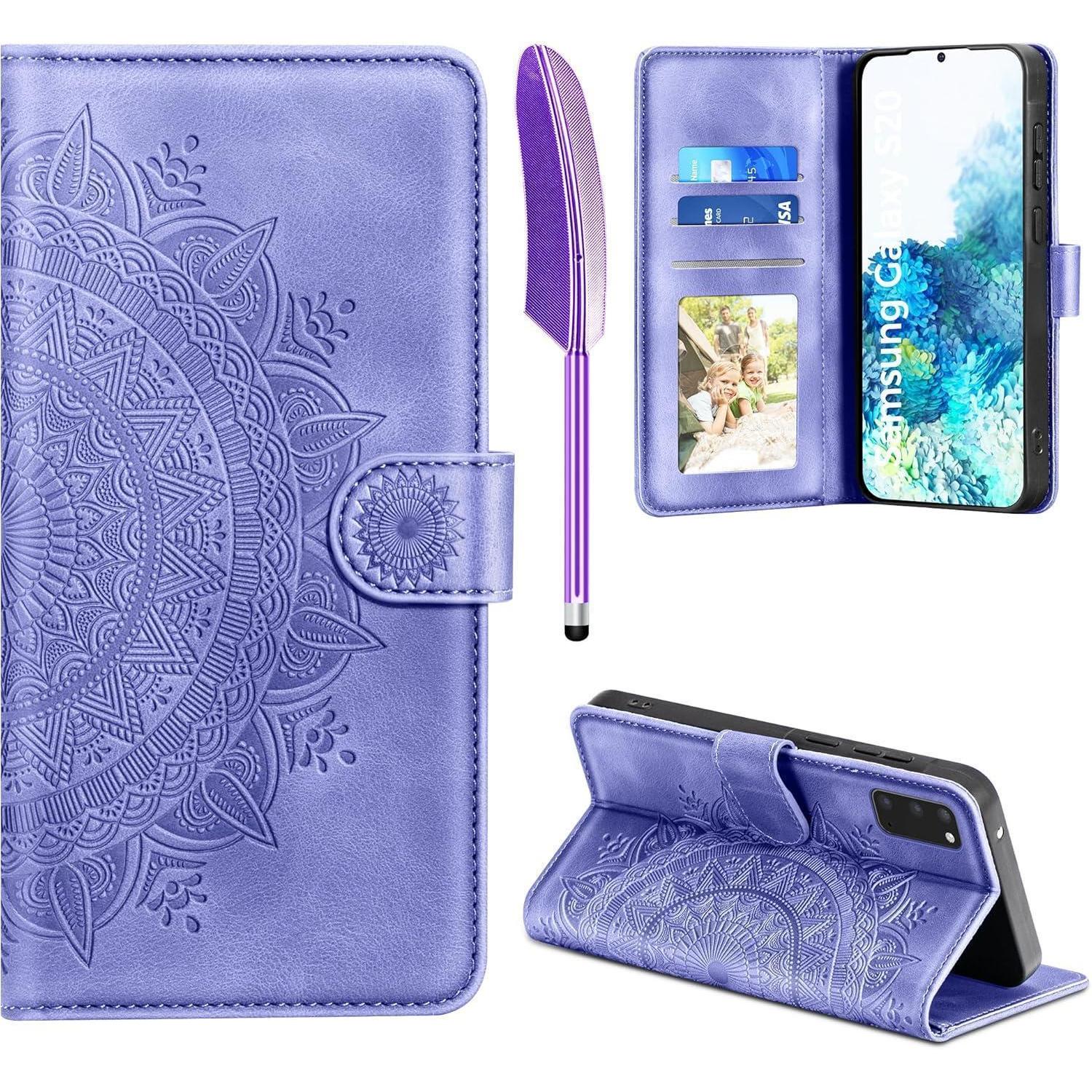Schutzhülle Samsung Galaxy S20 Flip Wallet Leder Handyhülle