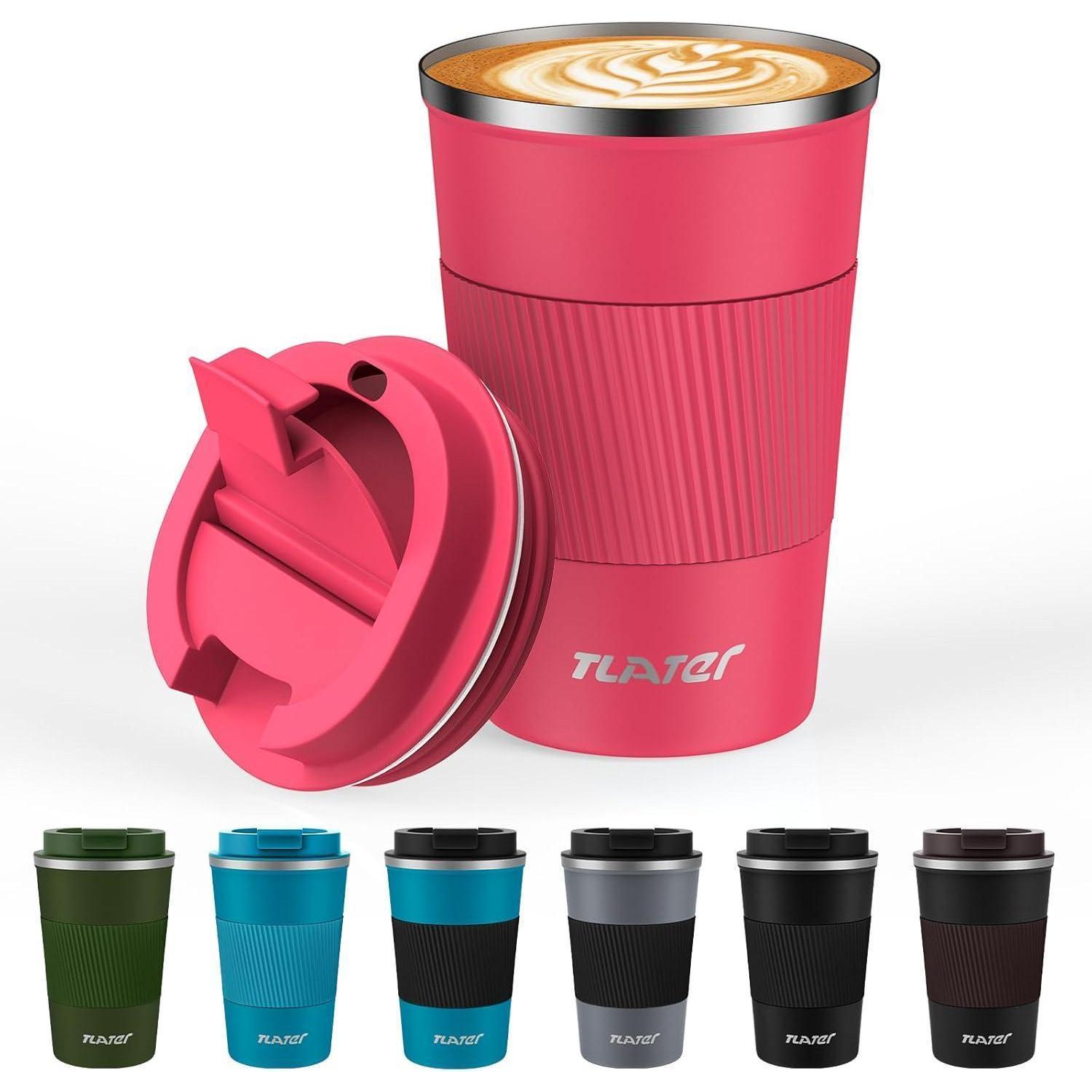 Tlater Kaffeetasse Edelstahl 380ml Isoliert To Go Becher Auslaufsicher